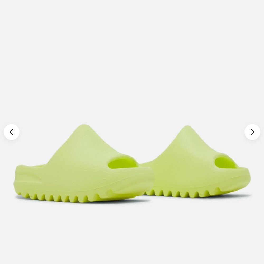 adidas Yeezy Slides Kids Glow Green 2022 HQ4116 (12 KIDS)